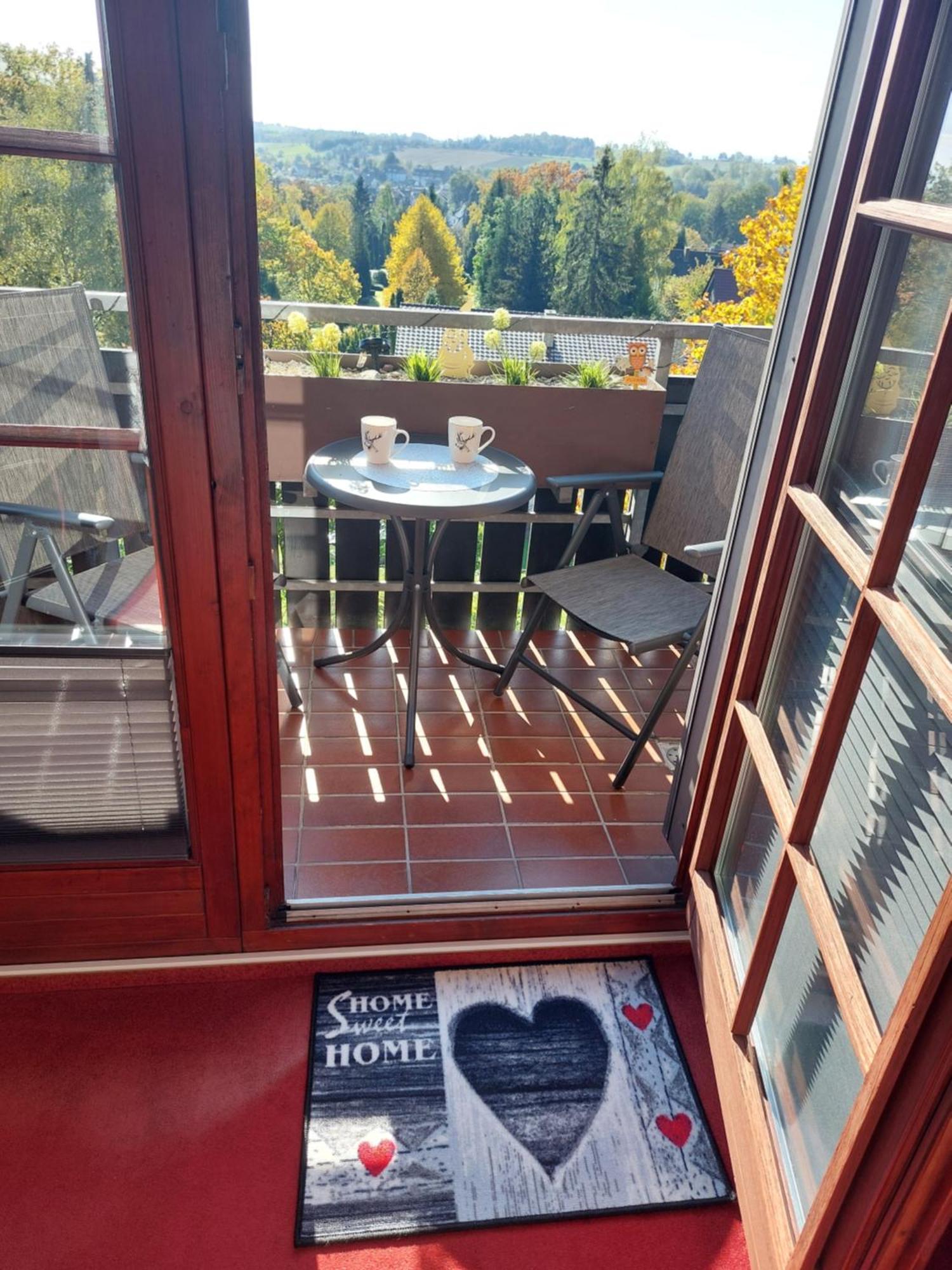 Ferienwohnung Gipfelglueck Mit Fernblick Und Strandkorb Bad Sachsa Bagian luar foto