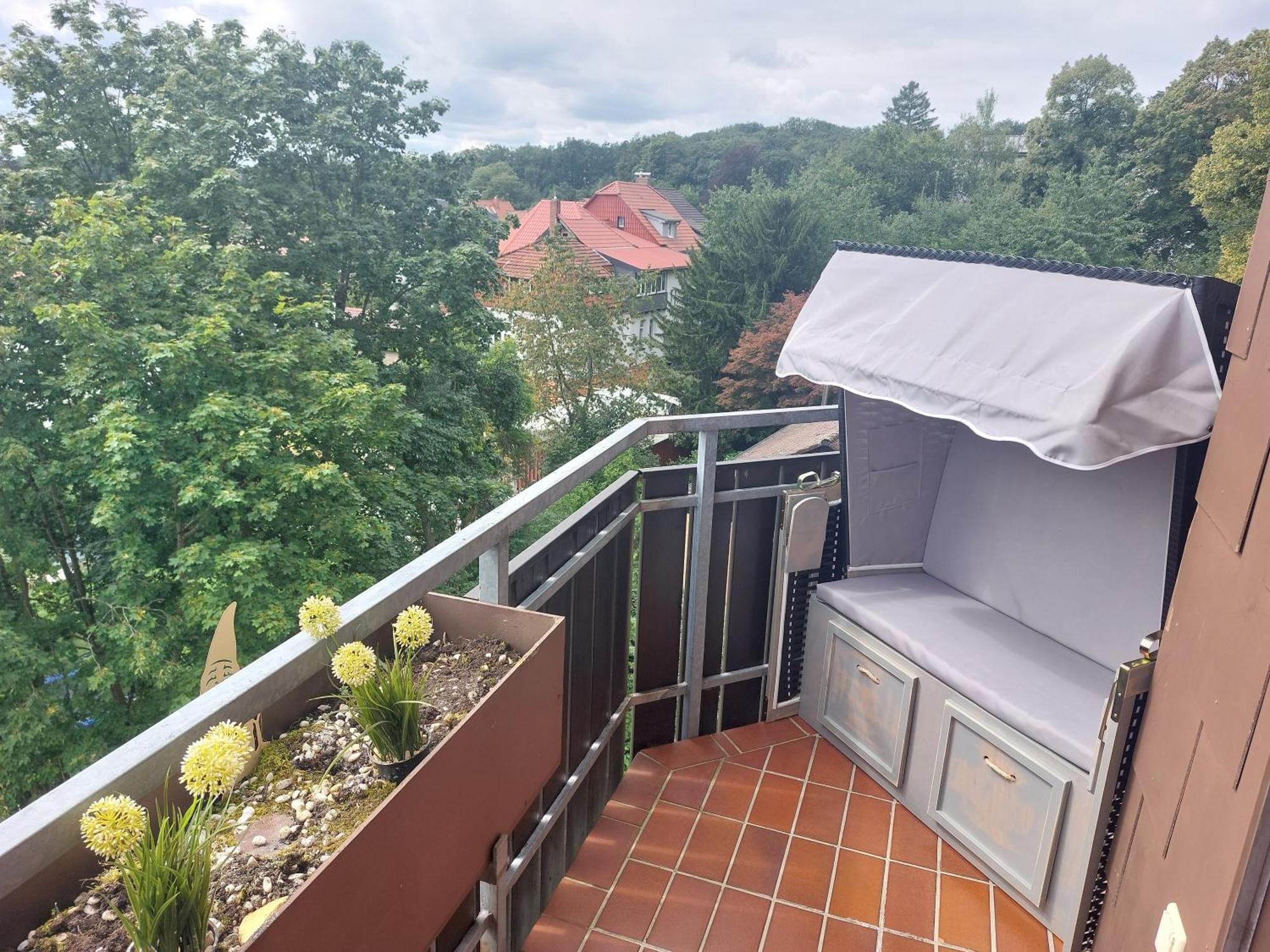 Ferienwohnung Gipfelglueck Mit Fernblick Und Strandkorb Bad Sachsa Bagian luar foto